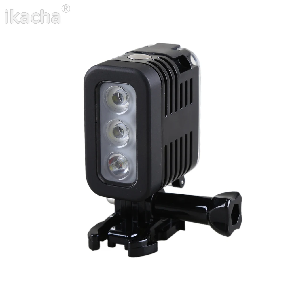 Waterproof LED Flash Underwater Light Spot Lamp for Gopro Hero 6 5 4 Session SJCAM Xiaomi Yi Camera Accessories | Электроника