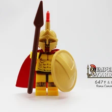100 шт/партия xh647 герой Спарты avec embase gladiatus medievale chevaliers Римский блок строительства брики enfants