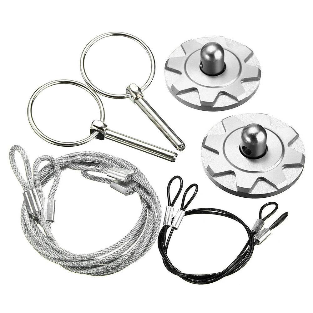 

Vehicle Quick Latch Parts Hood Pin Lock Kit Flush Button Universal With Key Engine Bonnet Clip Car Accessories Practical