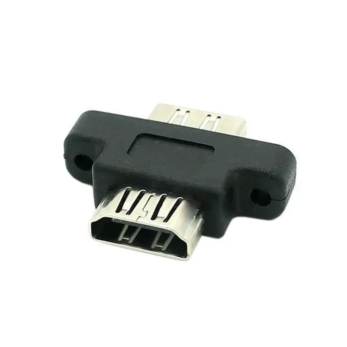Screw lock panel Mount HDMI type A female to female HDMI extension cable Extender adapter