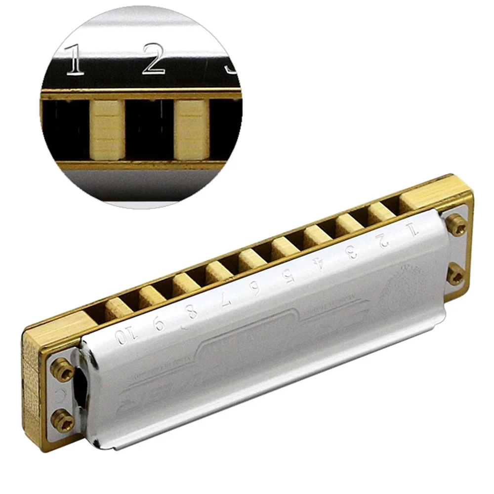 Акустическая гармоника Hohner Marine с 10 отверстиями 20 тонов|hohner marine band|mouth organ10 hole harmonica