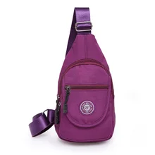 Модные покупки унисекс Повседневное Сумки! Горячая универсальные Для женщин на молнии кармашек сумки хороший леди нейлон грудь пакеты холст носителей