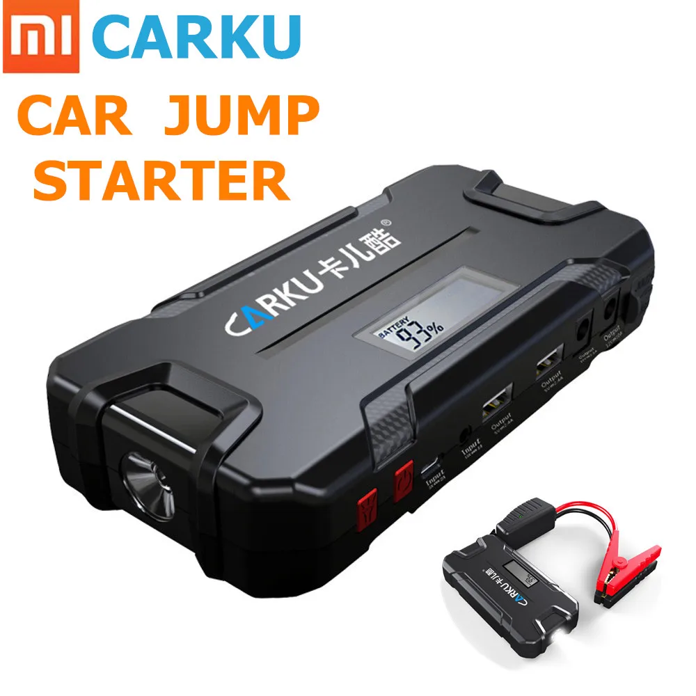 

XIAOMI CARKU 64B Portable Car Jump Starter 12V 12000mAh Emergency Battery Booster with QC3.0 LED FlashLight Battery Power Bank