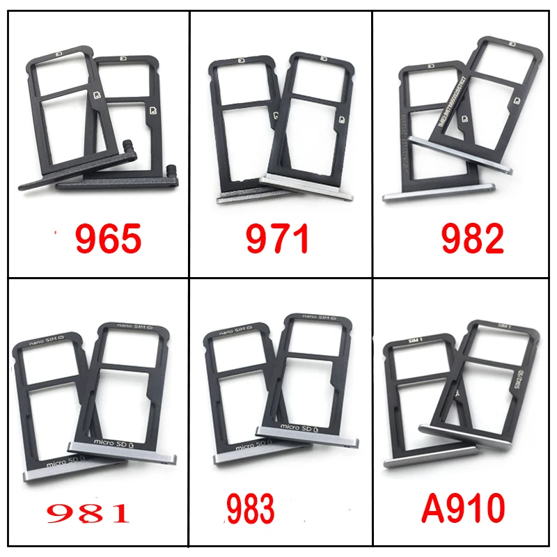 

New SIM Card Tray Slot Holder For ZTE Blade BA910 A910 Z981 Z983 Z982 Z965 Z971 SIM Card Adapters Housing Parts Replacement