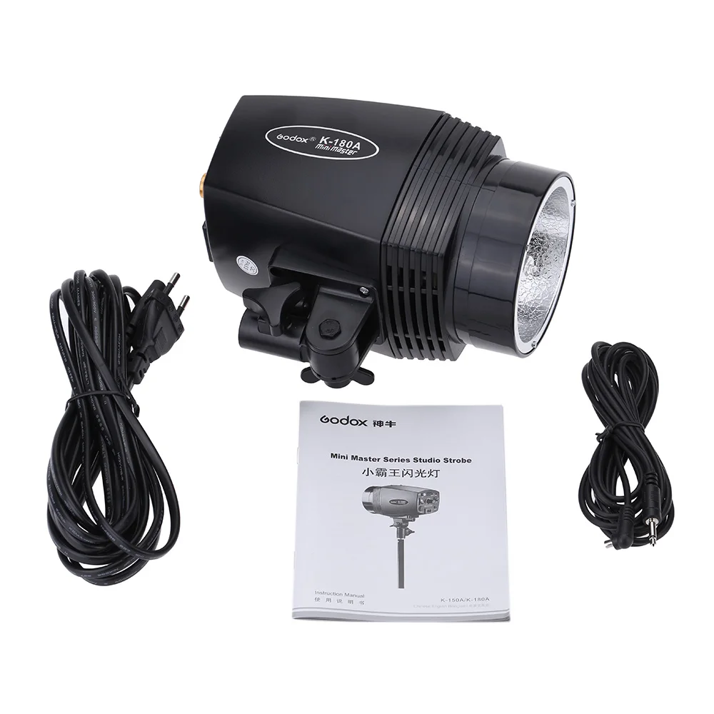 GODOX K-180A Master 180 Вт студийный стробоскопический светильник для видеосъемки, компактный светильник для портретной фотосъемки