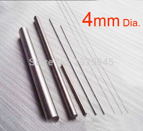 4mm diameter 50cm length high purity titanium rod GR2 Ti bar stick
