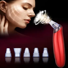 Вакуумное средство для удаления угрей, всасывающее очищающее средство для пор прыщей Поппер, экстрактор комедона удаление акне инструмент для очищения кожи комплект, с 5 головками