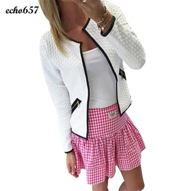 Women Coats Echo657 Hot Sale Fashion Women Long Sleeve Lattice font b Tartan b font Cardigan