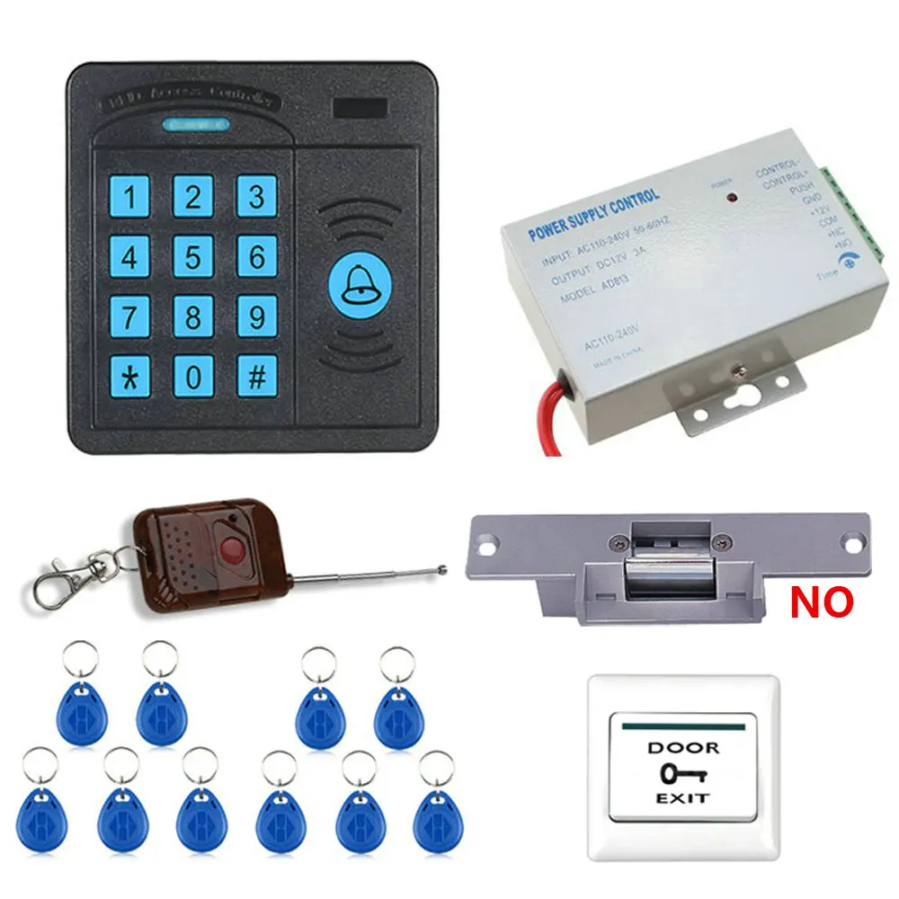 Двери Система контроля доступа Управление Лер ABS Корпус RFID считыватель клавиатуры Дистанционное управление 10 удостоверения личности