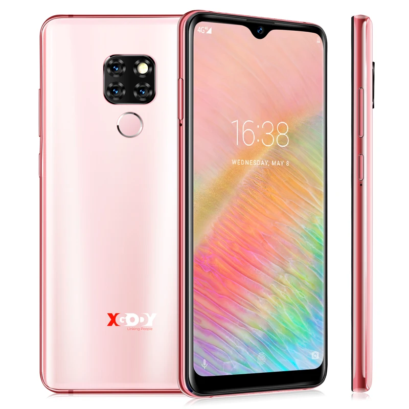 XGODY mate 20 Dual 4G Sim 6,2" 19:9 Смартфон Android 9,0 отпечаток пальца 2G 16G MT6737 четырехъядерный 13 МП камера 3500 мАч мобильный телефон