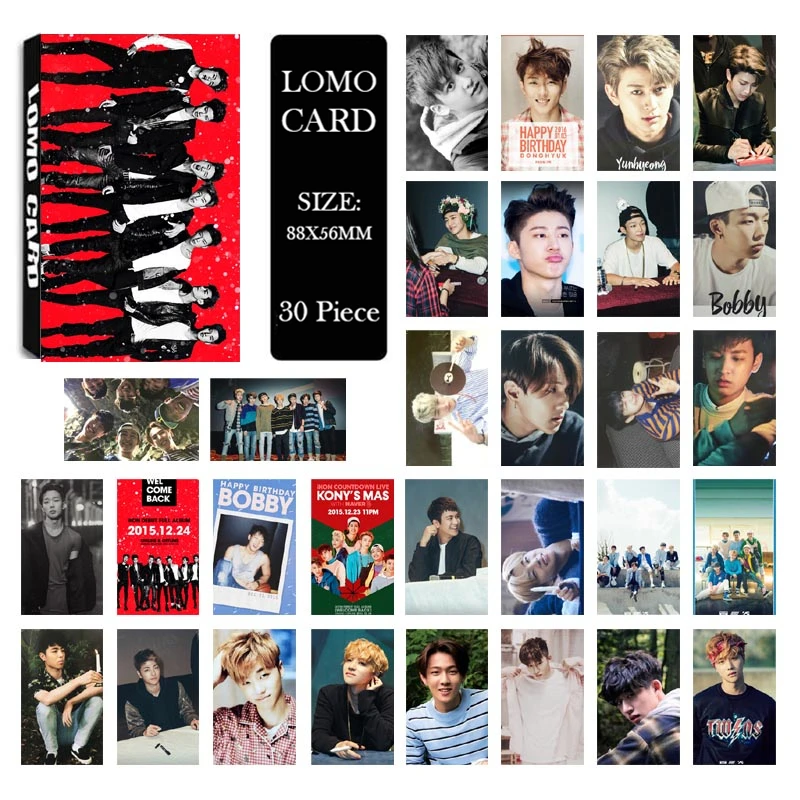 LOMO Card KPOP BIGBANG/EXO/BLACKPINK/GOT7/IKON/RED VELVET/SJ/NCT127/IZONE/TXT/TWICE/MONSTAX/Album Small Cards Photo Photocard