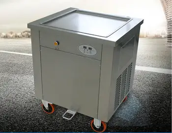 

Promotion!Single big square pans of fried ice cream roll machine