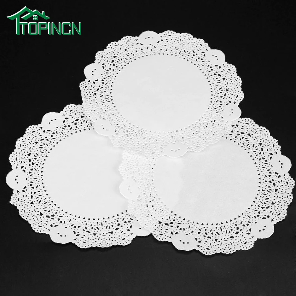 Gold Foil Round Paper Lace Doilies size 5.5/" Party Wedding 14cm