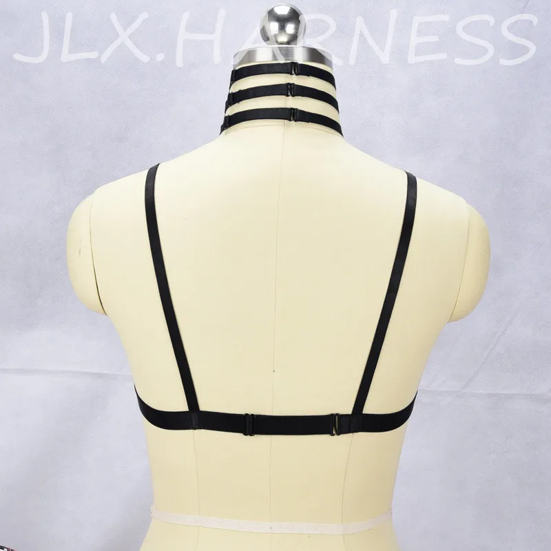 JLX.HARNESS New Arrival Lace Cage Bra Harness Sexy Underwear See Through Lingerie Lace Cup Bralette Fetish Bondage Harness O0430 6 JLX.HARNESS New Arrival Lace Cage Bra Harness Sexy Underwear See Through Lingerie Lace Cup Bralette Fetish Bondage Harness O0430 6