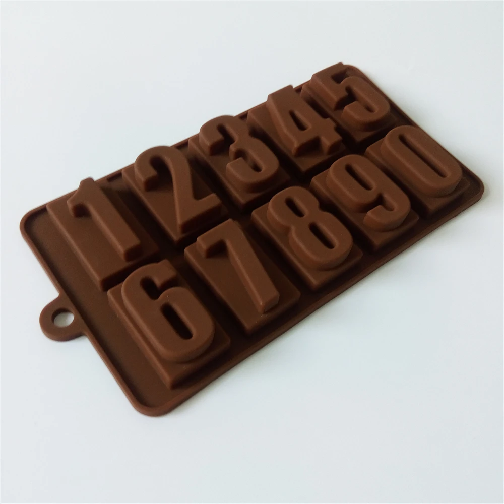 

Christmas Baking Pastry Tools Number Figure Shaped Silicone Chocolate Mould Cheap Kitchen Accessories Silicone Baking Mold