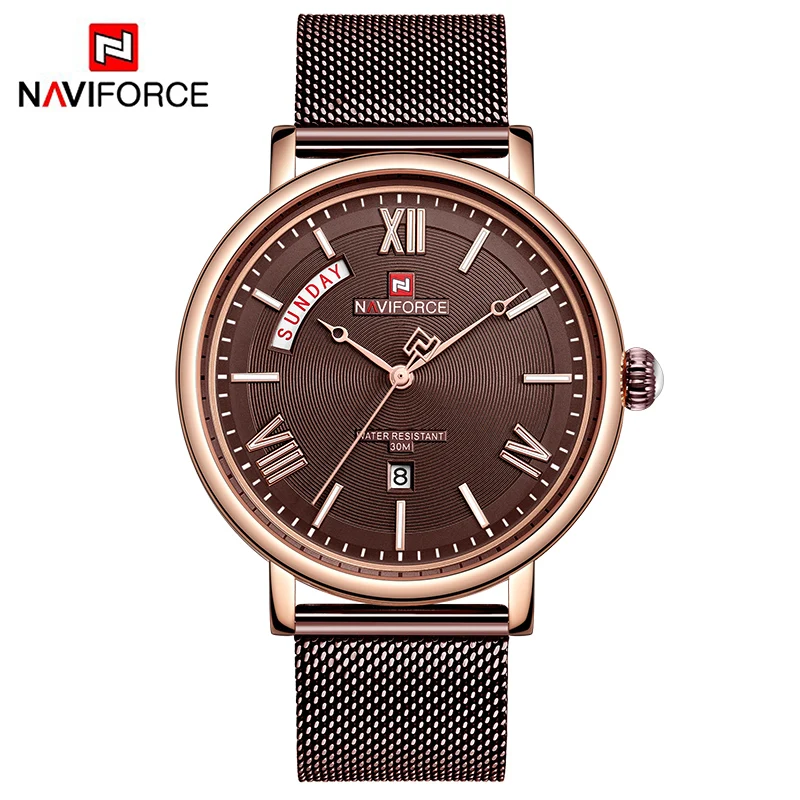NAVIFORCE новые мужские часы модные спортивные повседневные водонепроницаемые