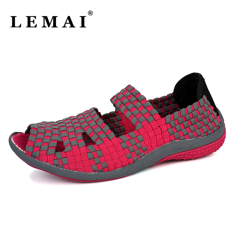 

Women Weave Wedge Sports Walking Shoes, Summer Style Female Platform Sneakers Shoes For Women Trainers Shoes