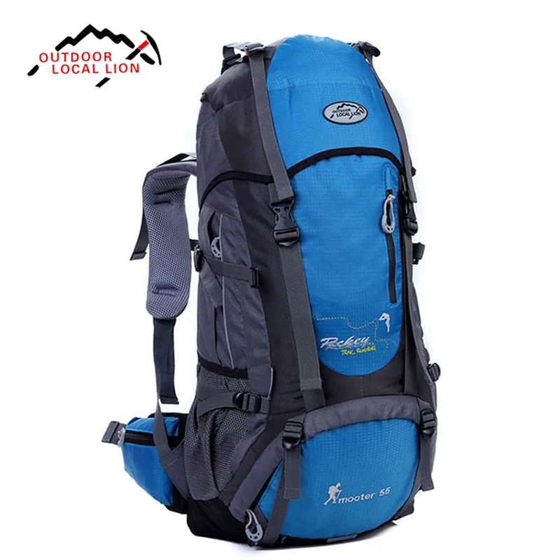 

LOCAL LION 55L Large Capacity Mountaineering Bag Multi-functional Waterproof Outdoor Hiking Camping Travel Backpack