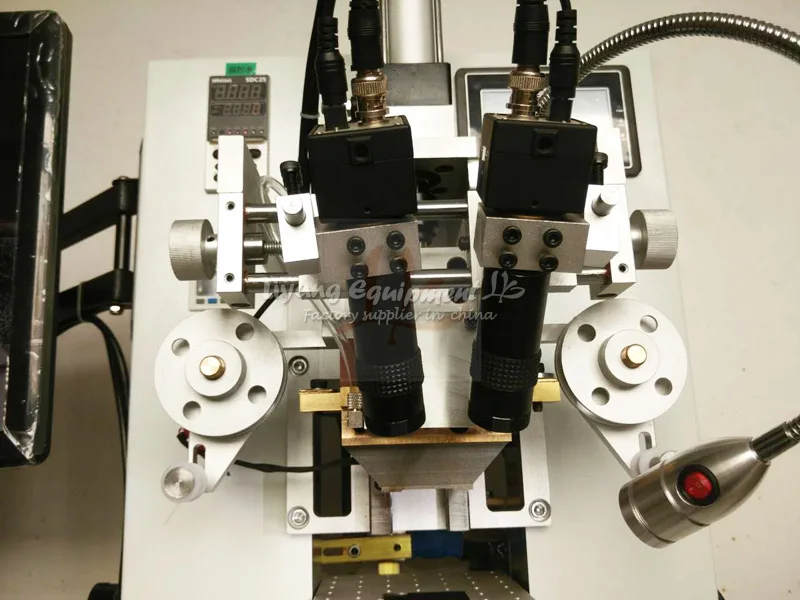 LY 9010 полуавтоматический мобильный телефон Универсальный гибкий кабель плоский двойной Align импульсный горячий пресс машина с CCD системой
