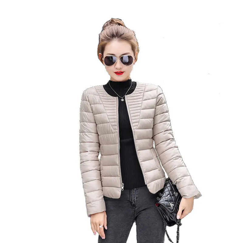Модная Ультралегкая парка, зимняя куртка для женщин, уникальный стиль, женские куртки, короткое теплое тонкое зимнее пальто для женщин