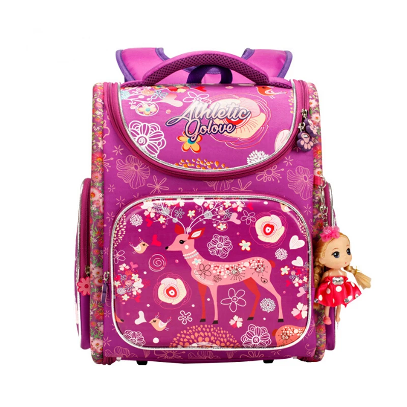

2018 New 3D Carton School backpack for boy Student backpack for girl Children backpack Oxford zipper folding bag Mochila bags