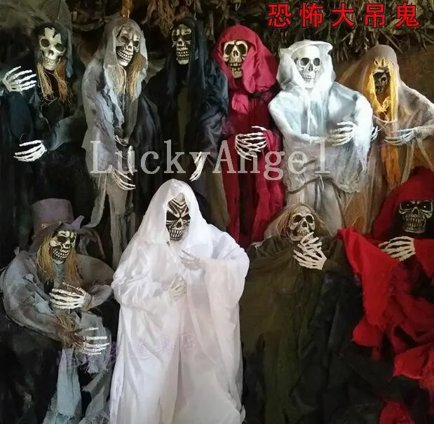 new 2017 scary halloween props sound control plastic standing human skeleton horror hunted house ghost halloween decoration mask - Scary Halloween Props new 2017 scary halloween props sound control plastic standing human skeleton horror hunted house ghost halloween decoration mask - Scary Halloween Props