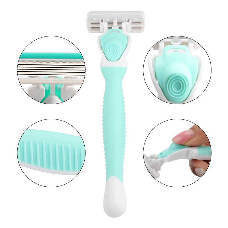 HAWARD Razor 9 картриджей + 1 бритвенная ручка Женская бритва для удаления волос белая и