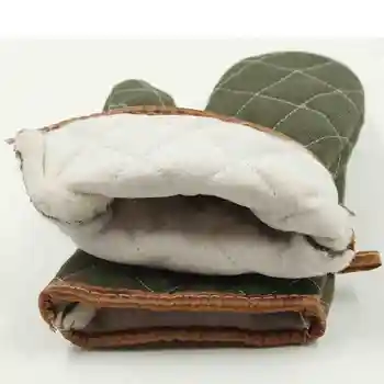 

Baking Gloves Cotton Cloth Mittens Gloves Oven Pot Holder Thicken 500 Degree Microwave Super Heat-resistant Kitchen Tools 1pcs
