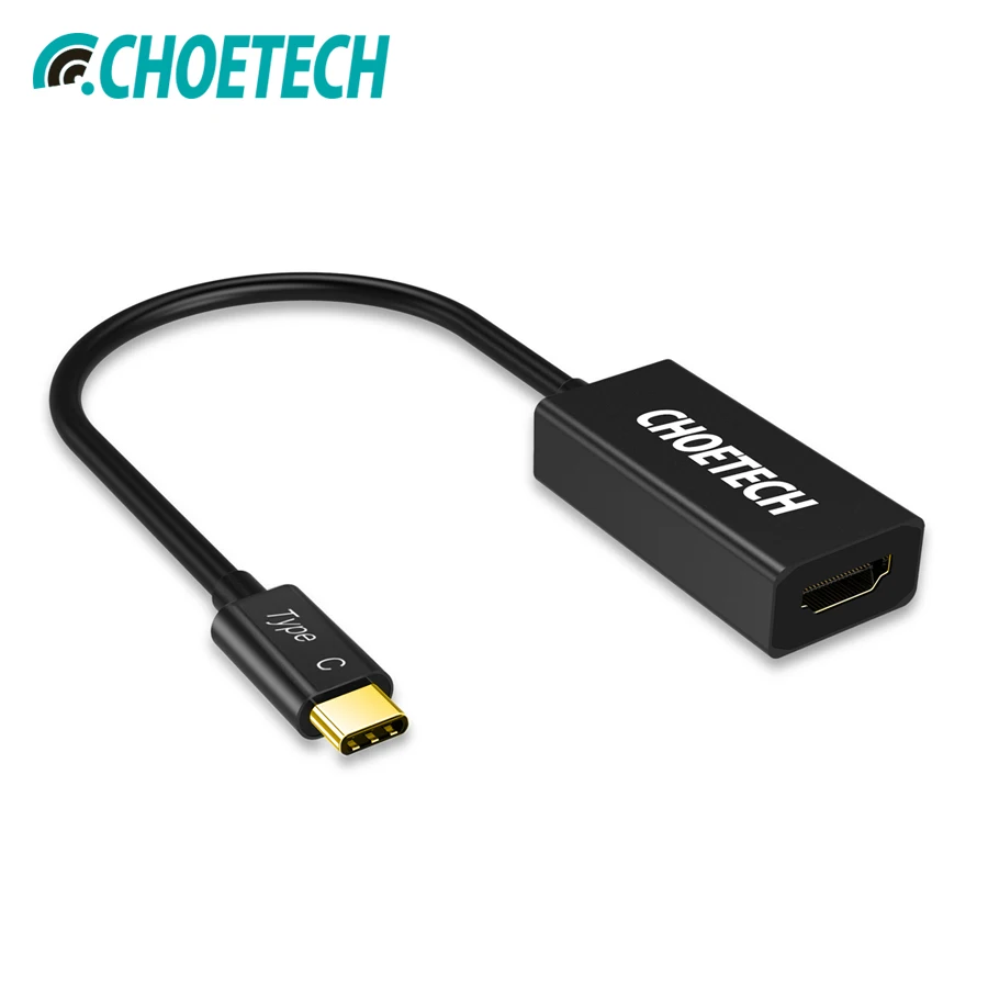 CHOETECH USB C HDMI Cable Adapter 4K@60Hz USB 3.1 Type C (Thunderbolt 3 Compatible) Compatible with Galaxy S8, MacBook 2018/2017 CHOETECH USB C HDMI Cable Adapter 4K@60Hz USB 3.1 Type C (Thunderbolt 3 Compatible) Compatible with Galaxy S8, MacBook 2018/2017