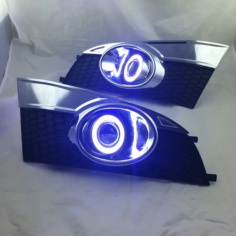 Новинка! Супер яркий DRL COB angel eye (6 цветов) + объектив проектора галогенная