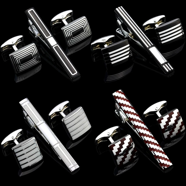 Mens Metal Silver Gold Tie Clip Holder Plain Clasp Skinny Tie Bars Pins  Gift US