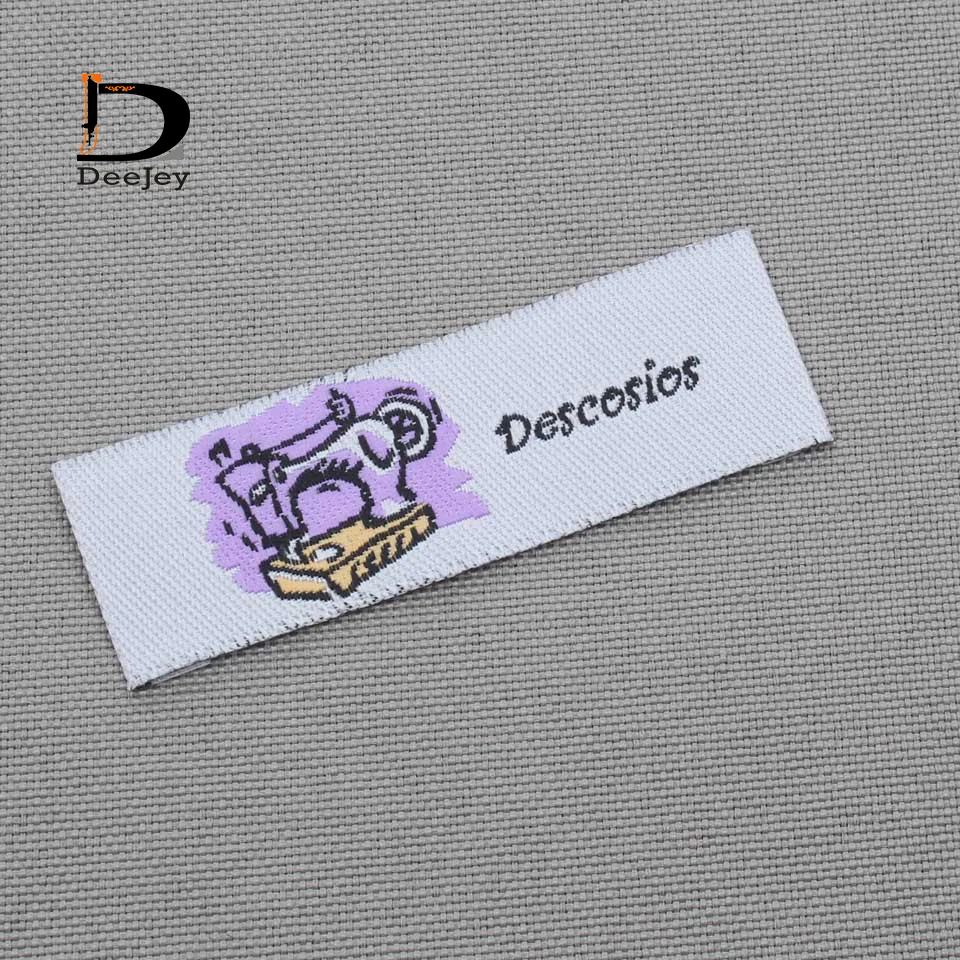 Clothing Labels Polyester Cotton Mixture Yarn Private Woven Tags 1000pcs lot clothing labels garment labels sewing labels