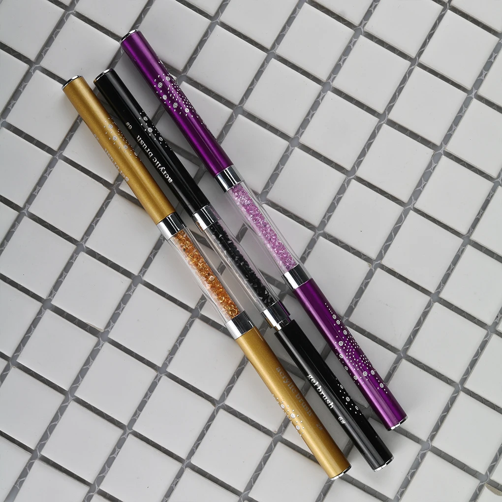 

New Double-ended Nail Brush Ultra-thin Line Nail Brush Acrylic UV Gel Crystal Rhinestone Painting Drawing Nail Art Pen