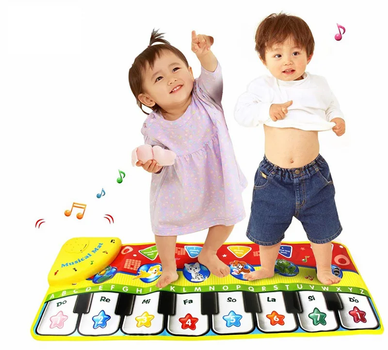 70x27 см детское пианино коврики музыкальные ковры Ползунки для новорожденных коврик Детский сенсорный Игровой музыкальный коврик развивающие игрушки