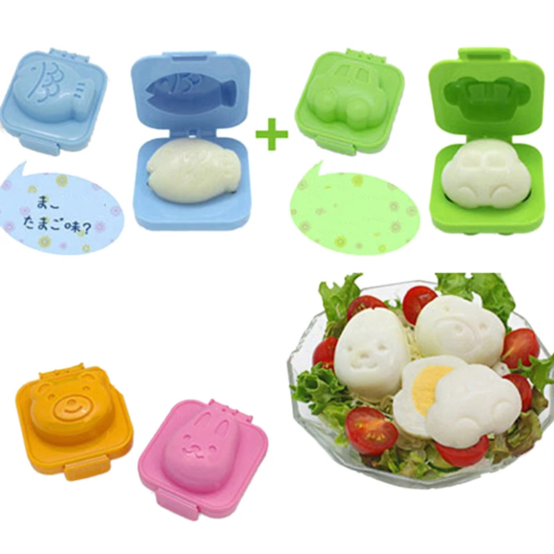 

2pcs/set DIY Cartoon Sushi Maker Egg /Rice Roll Mold Kitchen Chef Rice Ball Bento Mould Kitchen Cooking Tools QW875334