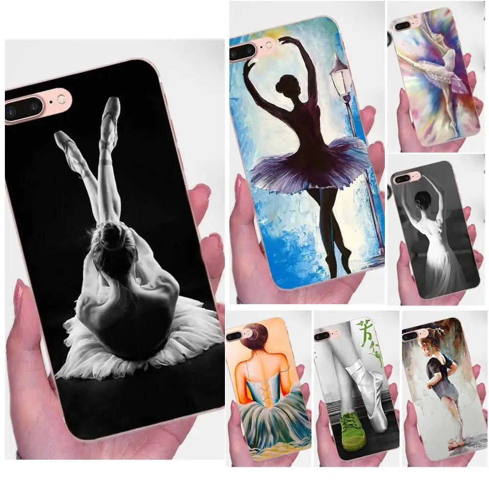 Для Huawei P7 Honor 4C 5A 5C 5X 6 6C 6A 6X 7 7X 8 9 V8 V10 Y3II Y5II Y6II G8 Play Lite Мягкий Сотовый телефон балетная