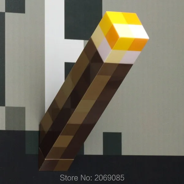font b Minecraft b font Light Up Popular Game Torch Night Light Led PVC Jouet