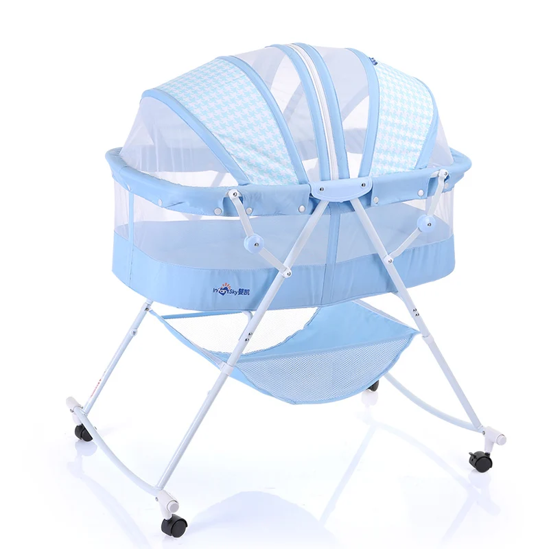 Berceau pliable ciel pour bébé | Lit de bébé, lit de bébé d'intérieur et d'extérieur, lit de nouveau-né approuvé SGS