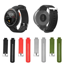 Silicone Strap for Xiaomi Huami Amazfit Verge Watch Strap Soft Silicone Watch Band Replacement Bands Bracelet Straps Sport Band