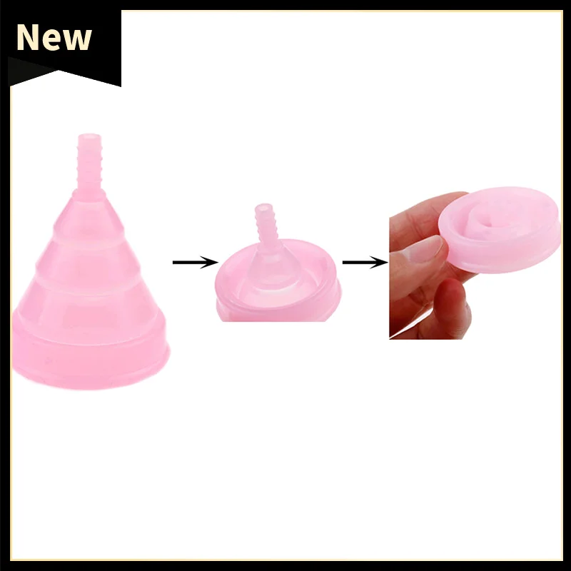 1Pc Feminine Hygiene Lady Cup Menstrual Cup Silicone Coppetta Mestruale Coupe Menstruelle Moon Period Cup Copa Menstrual Cup