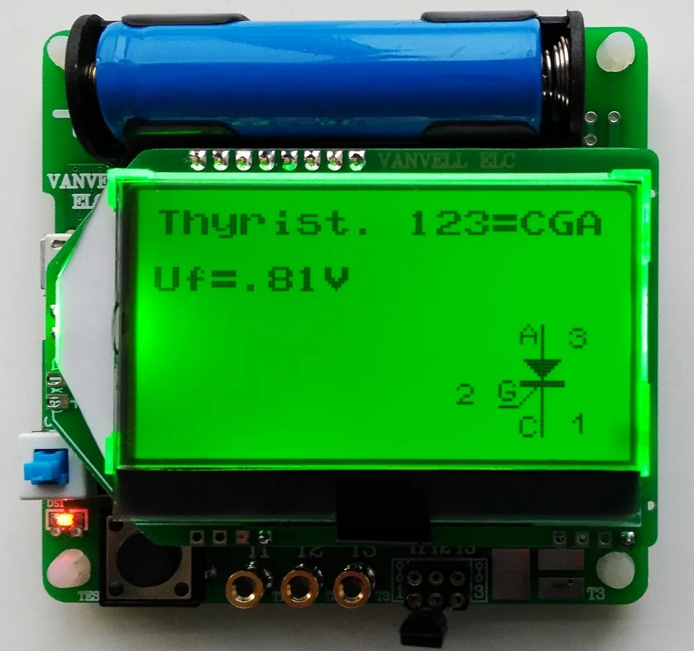 Многофункциональный тестер сопротивления индуктора конденсатора ESR DIY MG328