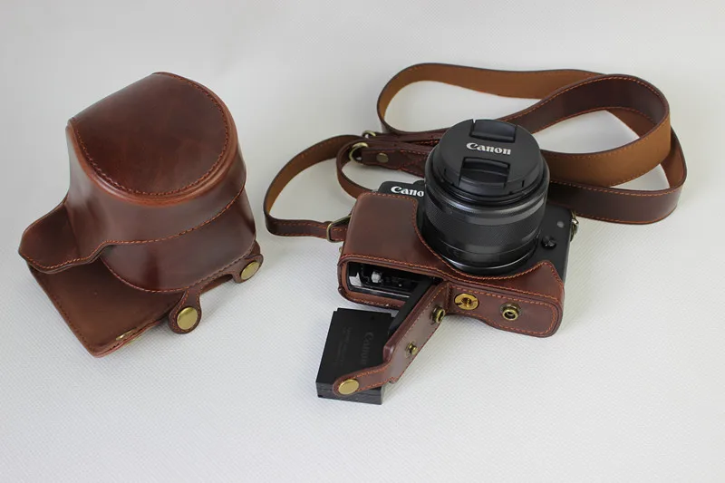 canon eos m100 leather case