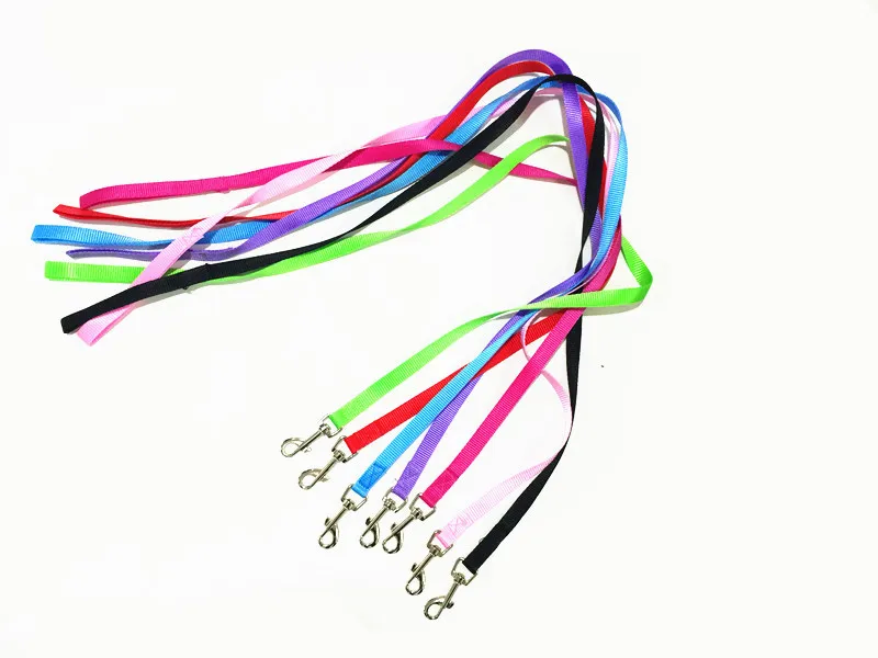 

Strong Nylon Dog Pet Lead Leash with Clip for Collar Harness -Black,Red,Blue,Green,Pink,Purple and Rose
