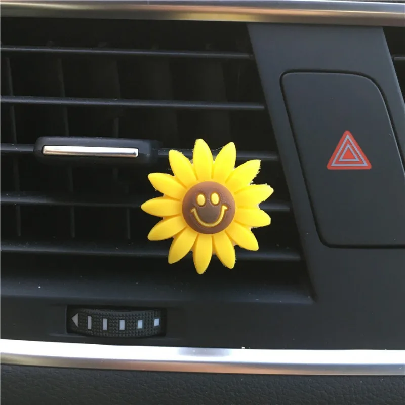 Солнцезащитный цветок освежитель воздуха в автомобиль клип воздуха кондиционер воздуха выход ароматерапия кондиционер украшения