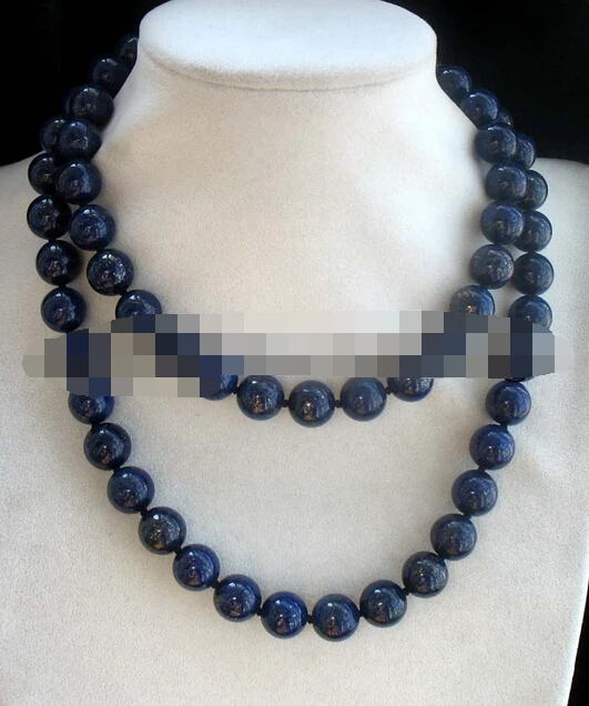 

Jewelr 004904 lapis lazuli blue round 12mm necklace 34