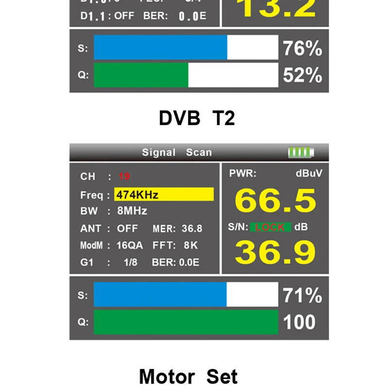 VF-6800 спутниковый Finder метр Dvb-t2/DVB S2/DVB C Combo сидел Finder Dvb t2 спутниковый ресивер Satfinder 2," Цвет ЖК-дисплей Экран
