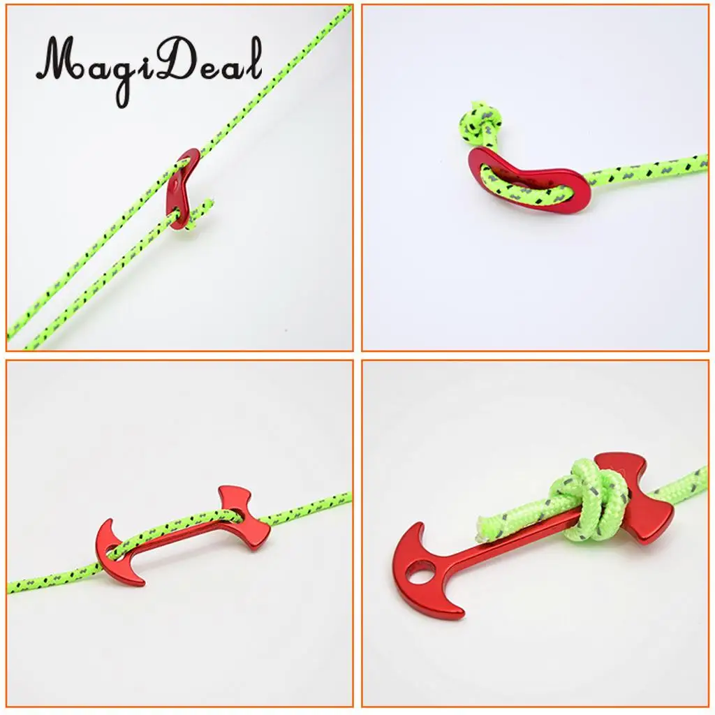 Awning Line Cord Tarp Reflective Tent Rope Guy Guide Cord Clothesline Tarp Multiuse Camping Accessories
