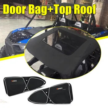 

KEMIMOTO UTV Black Soft Top Sun Roof + Side Door Bag 2 Door for Polaris RZR 900 XP 1000 2014-2018 2015 2016 2017