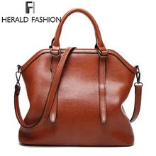 Herald модные вместительные женские сумки с ручками Роскошные брендовые сумки-тоут высокого качества сумка через плечо из искусственной кожи для женщин