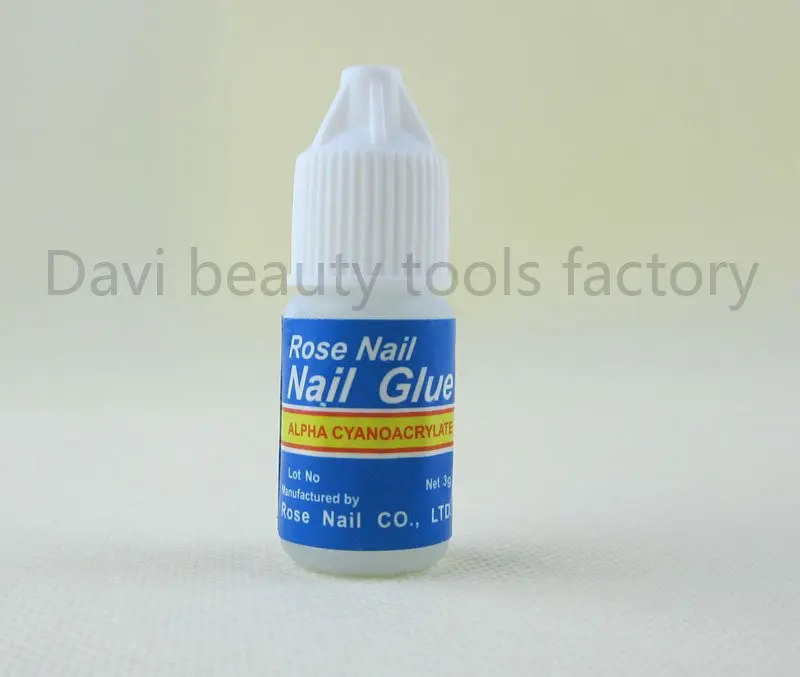 

20Pcs/lot 3g Acrylic Nail Art Glue French False Tips Manicure Rose Nail nail salon Freeshipping